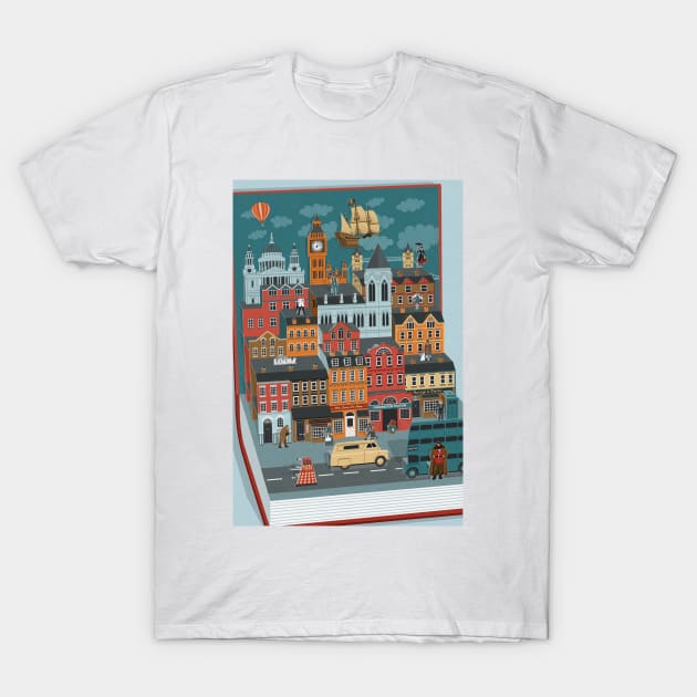 AOI London Story Poster T-Shirt by John Holcroft